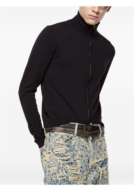 cardigan zip up uomo nero ACNE STUDIOS | B60365900